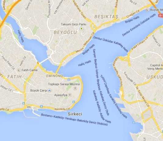 Mapa de Estambul
